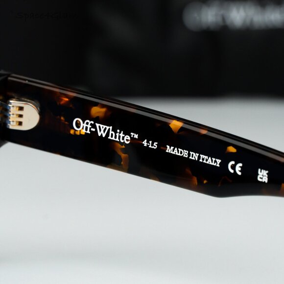 Off-White Women Sunglasses Havana Blue Square OERI008 VIRGIL 6045 NEW AUTHENTIC main image 10